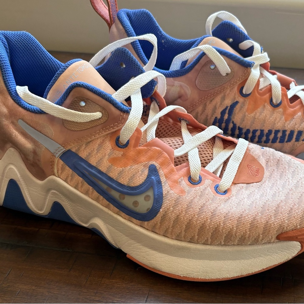 Nike Giannis Immortality Arctic Coral and Royal Blue